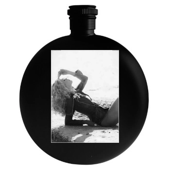 Claudia Schiffer Round Flask