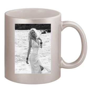 Claudia Schiffer 11oz Metallic Silver Mug