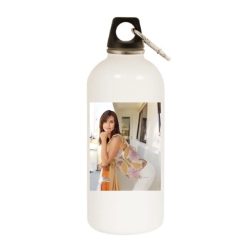 Courteney Cox White Water Bottle With Carabiner