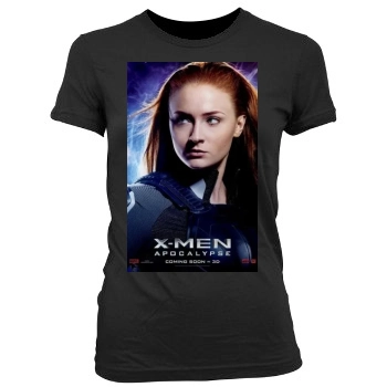 X-Men: Apocalypse (2016) Women's Junior Cut Crewneck T-Shirt