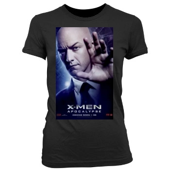 X-Men: Apocalypse (2016) Women's Junior Cut Crewneck T-Shirt