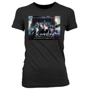 X-Men: Apocalypse (2016) Women's Junior Cut Crewneck T-Shirt