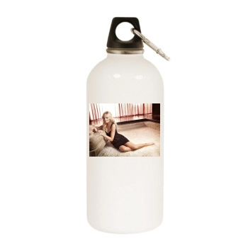 Emma Bunton White Water Bottle With Carabiner