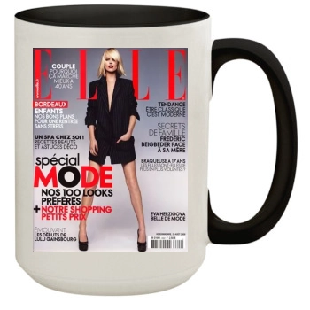 Eva Herzigova 15oz Colored Inner & Handle Mug