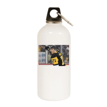 Evgeni Malkin White Water Bottle With Carabiner
