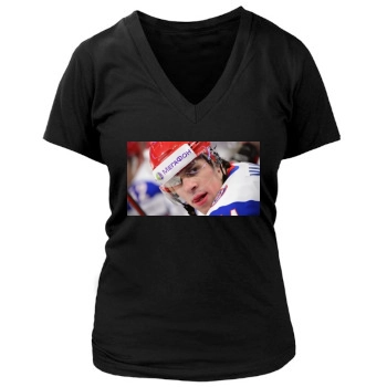 Evgeni Malkin Women's Deep V-Neck TShirt