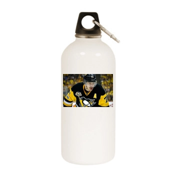 Evgeni Malkin White Water Bottle With Carabiner