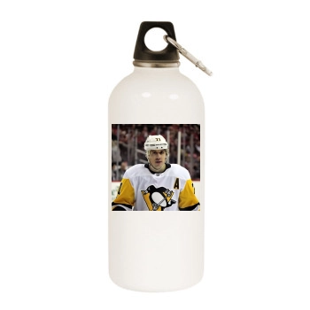 Evgeni Malkin White Water Bottle With Carabiner