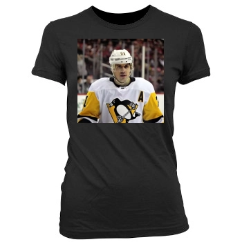 Evgeni Malkin Women's Junior Cut Crewneck T-Shirt