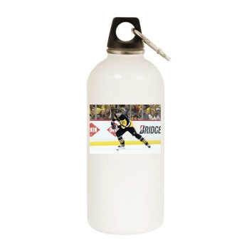 Evgeni Malkin White Water Bottle With Carabiner