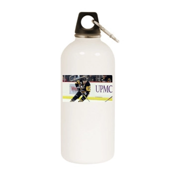 Evgeni Malkin White Water Bottle With Carabiner