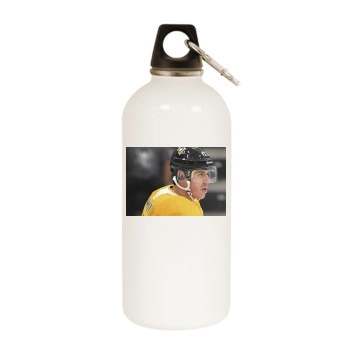 Evgeni Malkin White Water Bottle With Carabiner