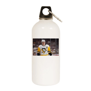 Evgeni Malkin White Water Bottle With Carabiner