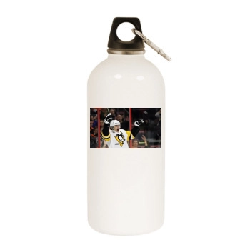 Evgeni Malkin White Water Bottle With Carabiner