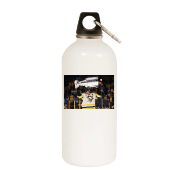 Evgeni Malkin White Water Bottle With Carabiner