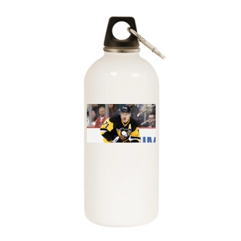 Evgeni Malkin White Water Bottle With Carabiner