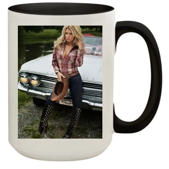 Jessica Simpson 15oz Colored Inner & Handle Mug