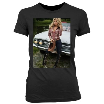 Jessica Simpson Women's Junior Cut Crewneck T-Shirt