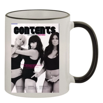 The Pussycat Dolls 11oz Colored Rim & Handle Mug