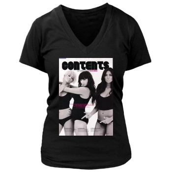 The Pussycat Dolls Women's Deep V-Neck TShirt