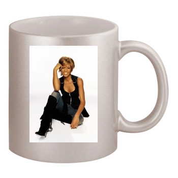 Whitney Houston 11oz Metallic Silver Mug