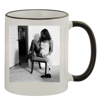 Zoe Saldana 11oz Colored Rim & Handle Mug