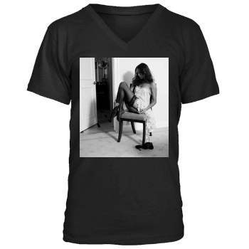 Zoe Saldana Men's V-Neck T-Shirt