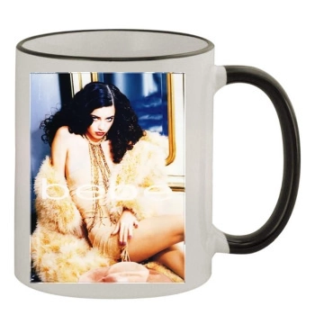 Adriana Lima 11oz Colored Rim & Handle Mug