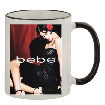 Adriana Lima 11oz Colored Rim & Handle Mug