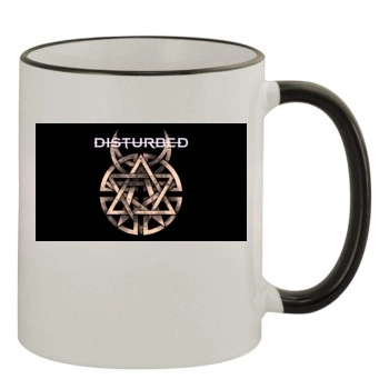 Disturbed 11oz Colored Rim & Handle Mug