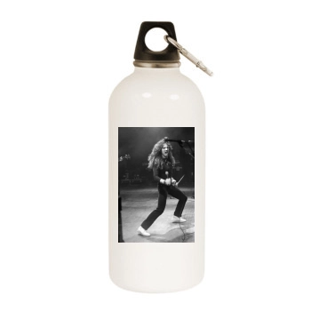 Whitesnake White Water Bottle With Carabiner