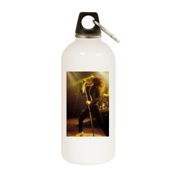 Whitesnake White Water Bottle With Carabiner