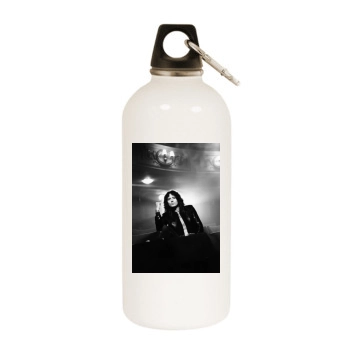 Whitesnake White Water Bottle With Carabiner