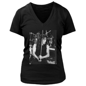 Whitesnake Women's Deep V-Neck TShirt