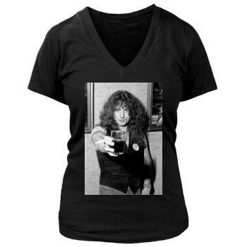 Whitesnake Women's Deep V-Neck TShirt