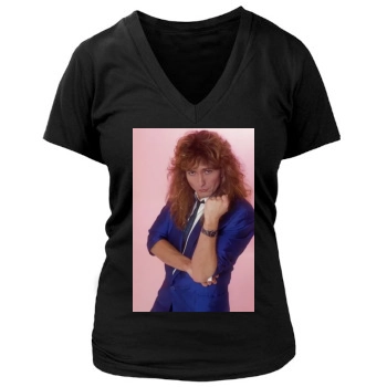 Whitesnake Women's Deep V-Neck TShirt