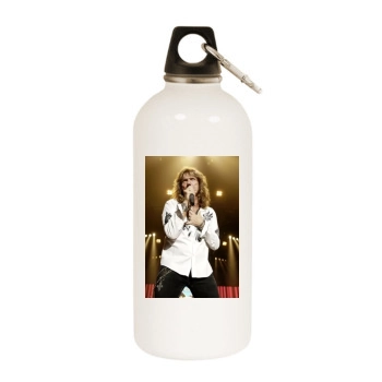 Whitesnake White Water Bottle With Carabiner