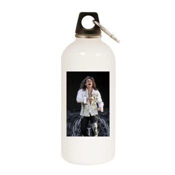 Whitesnake White Water Bottle With Carabiner