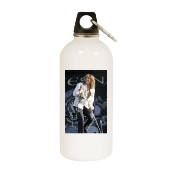 Whitesnake White Water Bottle With Carabiner