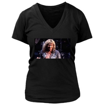 Whitesnake Women's Deep V-Neck TShirt