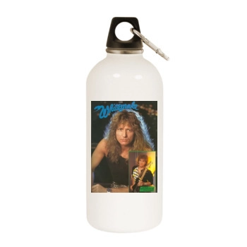 Whitesnake White Water Bottle With Carabiner