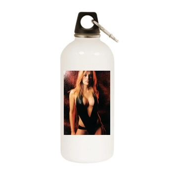 Angelica Bridges White Water Bottle With Carabiner