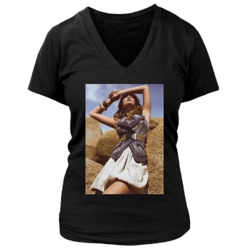 Bar Refaeli Women's Deep V-Neck TShirt