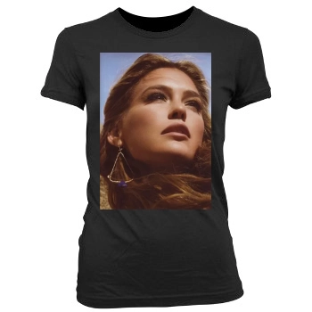 Bar Refaeli Women's Junior Cut Crewneck T-Shirt