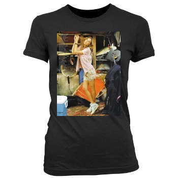 Bar Refaeli Women's Junior Cut Crewneck T-Shirt