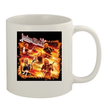 Judas Priest 11oz White Mug