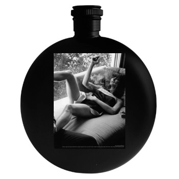 Brooke Shields Round Flask