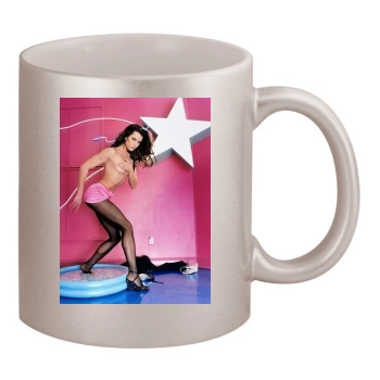 Brooke Shields 11oz Metallic Silver Mug