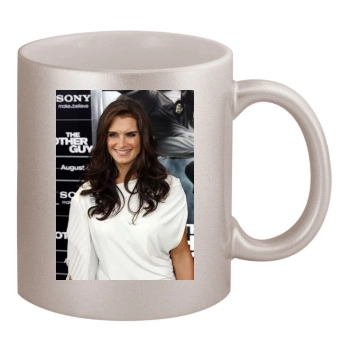 Brooke Shields 11oz Metallic Silver Mug