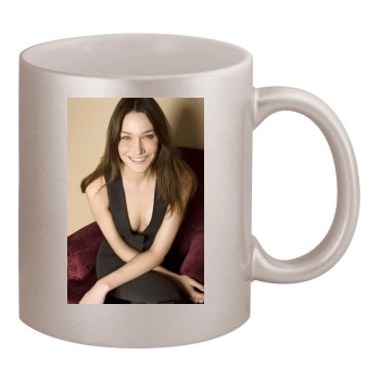 Carla Bruni 11oz Metallic Silver Mug